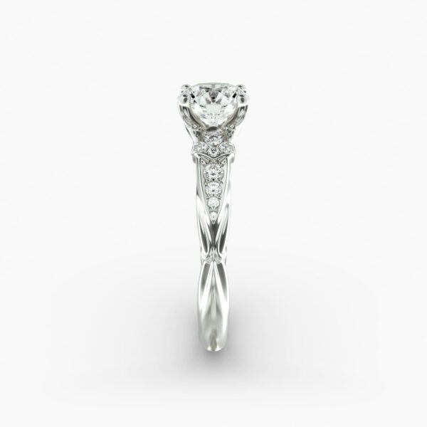 Graduated Pavé Engagement Ring - Image 6