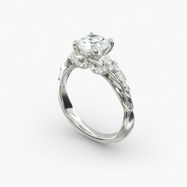 Graduated Pavé Engagement Ring - Image 7