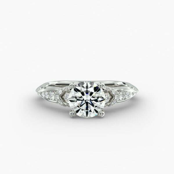 Graduated Pavé Engagement Ring