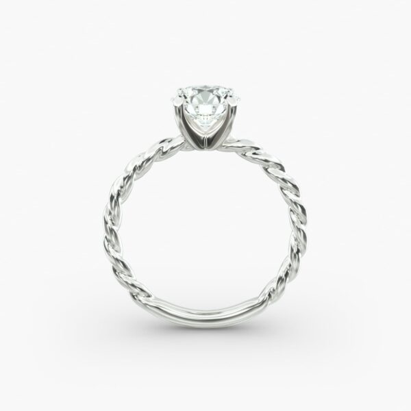 Round Cut  Solitaire Engagement Ring - Image 3