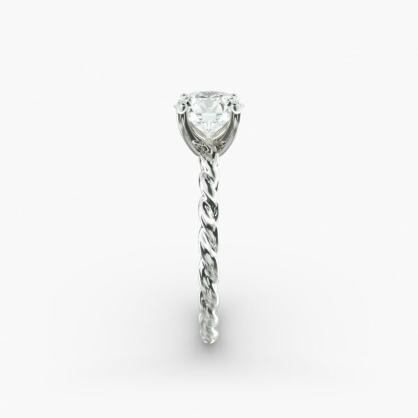 Round Cut  Solitaire Engagement Ring - Image 5