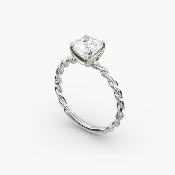 Round Cut  Solitaire Engagement Ring - Image 7