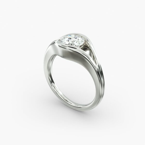 Oculus Solitaire Engagement Ring - Image 7