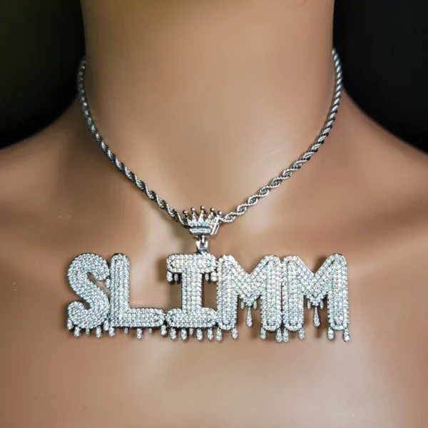 Diamond Chain Pendant For Party Wear