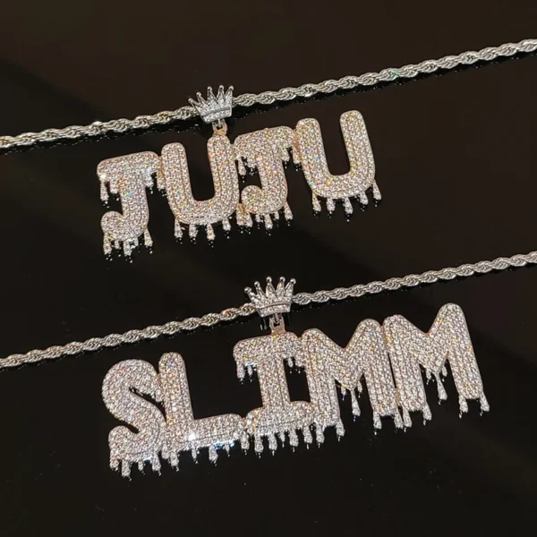 Diamond Chain Pendant For Party Wear - Image 3