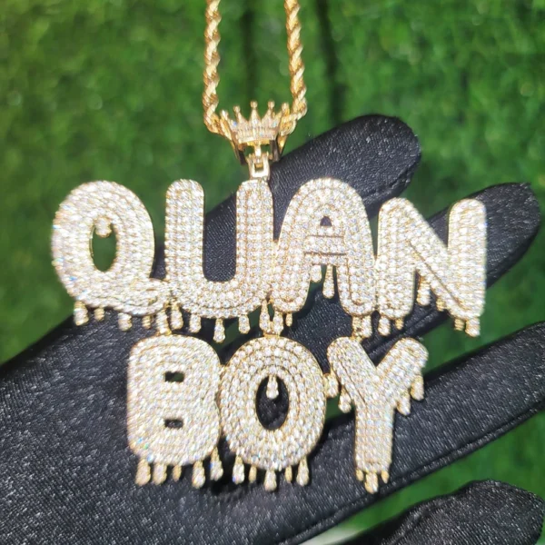 Diamond Chain Pendant For Party Wear - Image 5