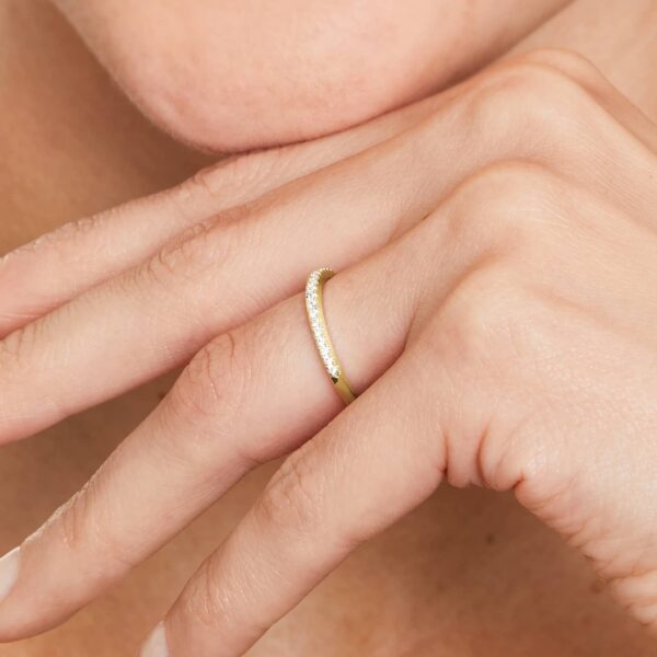 14K Yellow Gold Wedding Ring - Image 4