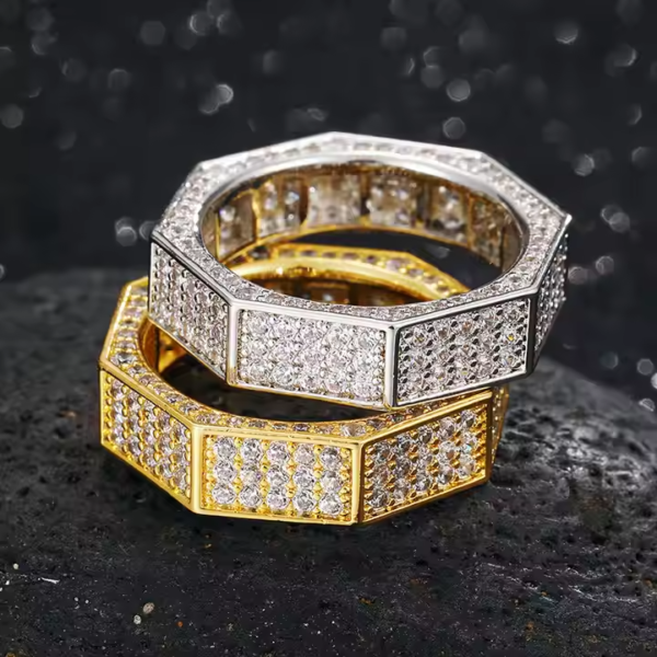 diamond band and ring for men - Image 2