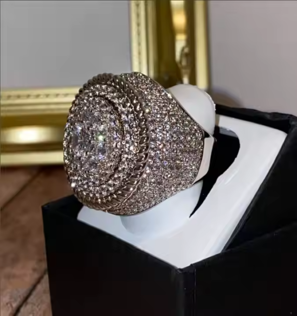 moissanite diamond hip hop rings - Image 3