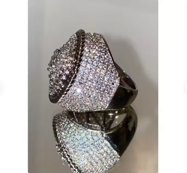 moissanite diamond hip hop rings - Image 2