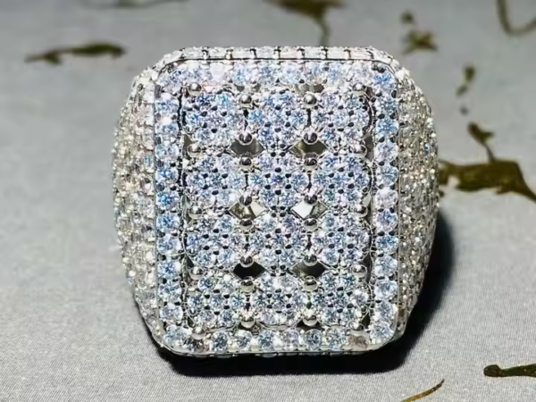 moissanite Diamond Ring Unisex Sizes hip hop rings