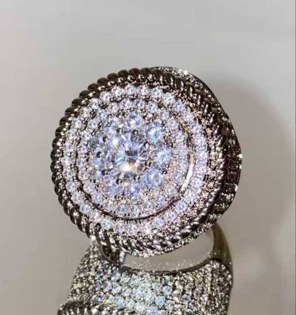 moissanite diamond hip hop rings