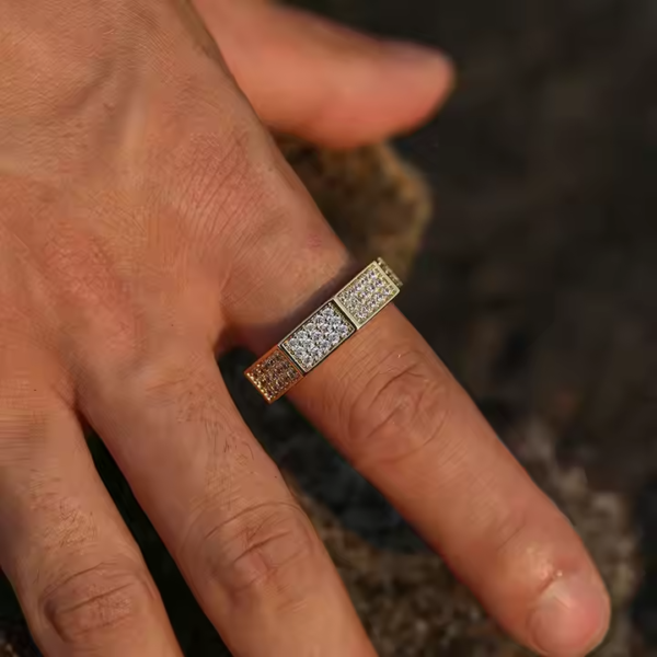 diamond band and ring for men - Image 4