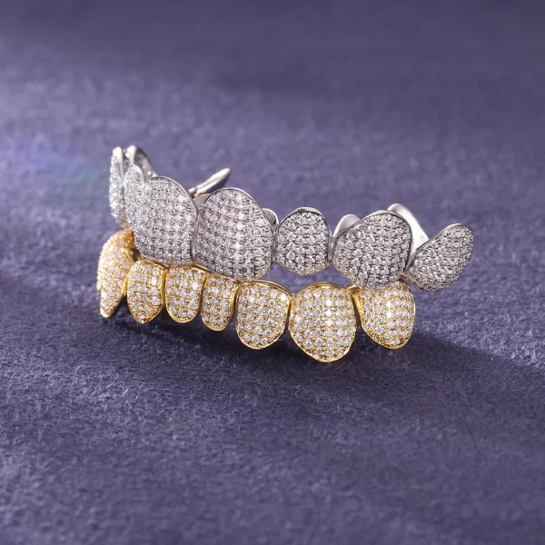 Custom Two Tone Iced Out Grillz. - Image 5