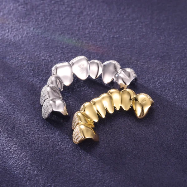 Custom Two Tone Iced Out Grillz. - Image 6