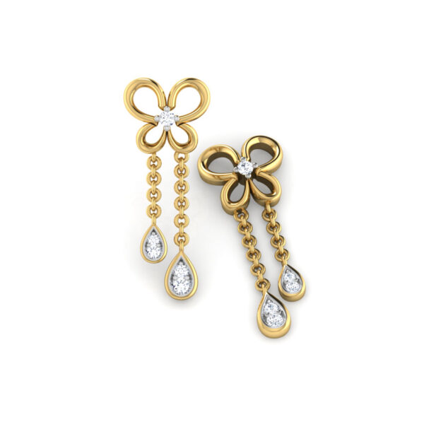Butterfly Dew Kids' Diamond Earrings - Image 5