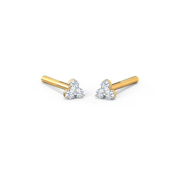 Classic Trio Kids' Diamond Earrings.