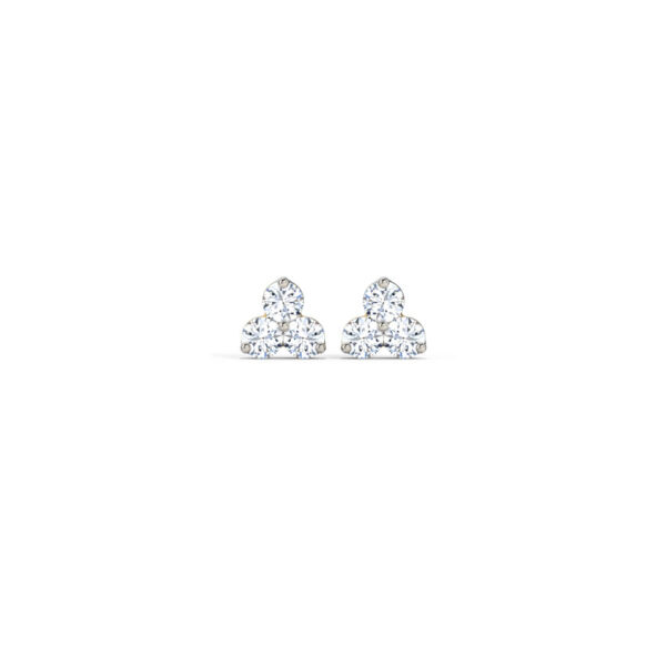 Classic Trio Kids' Diamond Earrings. - Image 3