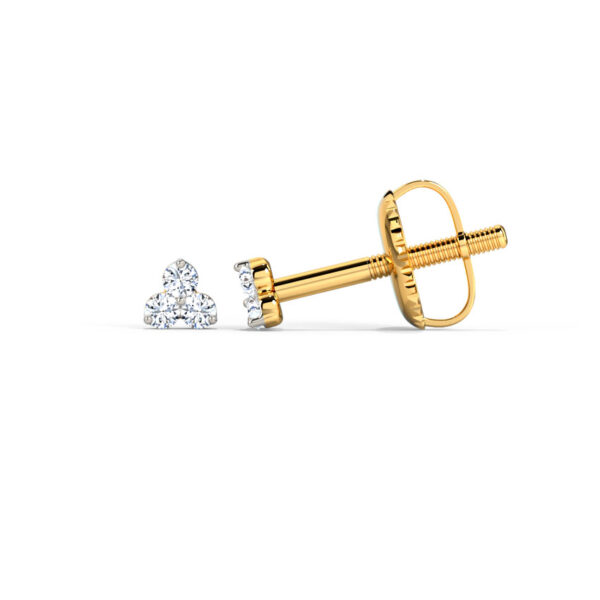 Classic Trio Kids' Diamond Earrings. - Image 5