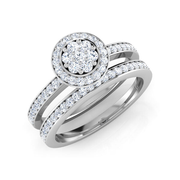 Diamond Bridal Ring Set. - Image 2