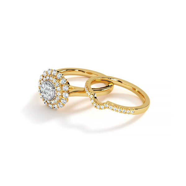 Diamond Bridal Ring Set - Image 3
