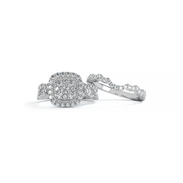 Diamond Bridal Ring Set - Image 2