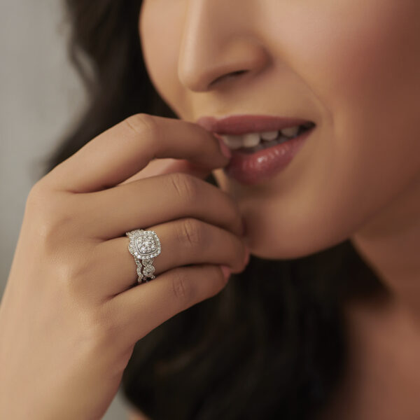 Diamond Bridal Ring Set - Image 3