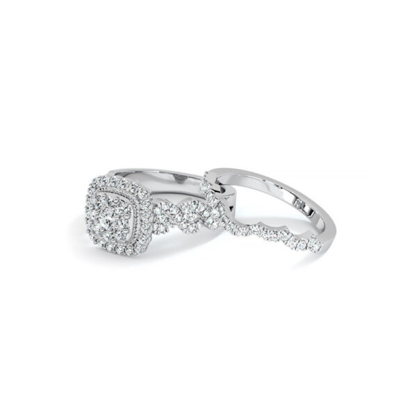 Diamond Bridal Ring Set - Image 4