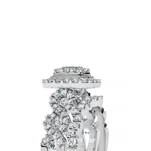 Diamond Bridal Ring Set - Image 5