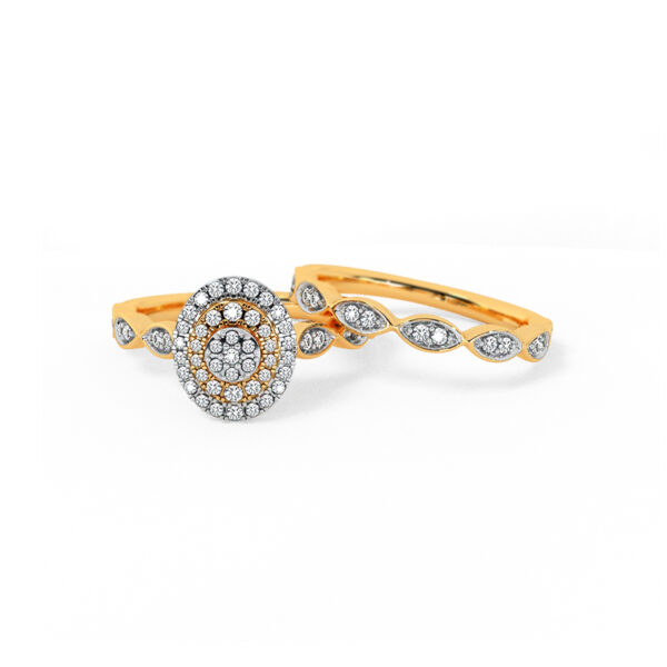 Diamond Bridal Ring Set - Image 2