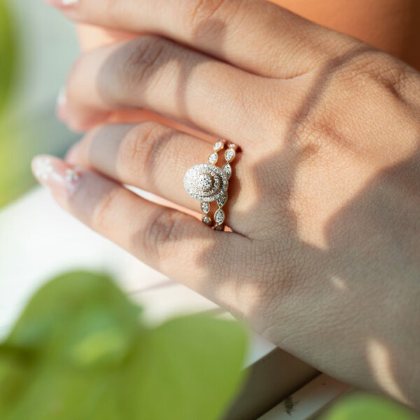 Diamond Bridal Ring Set - Image 5