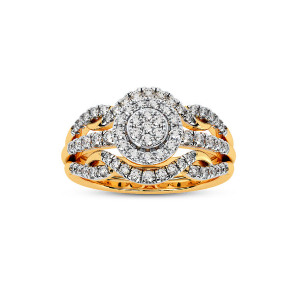 Solitaire Bridal Ring Set. - Image 4