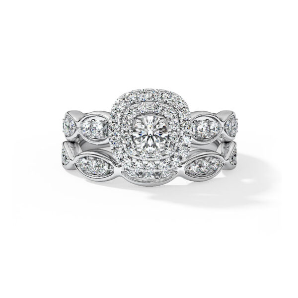 Wedding Bridal Ring Set - Image 2