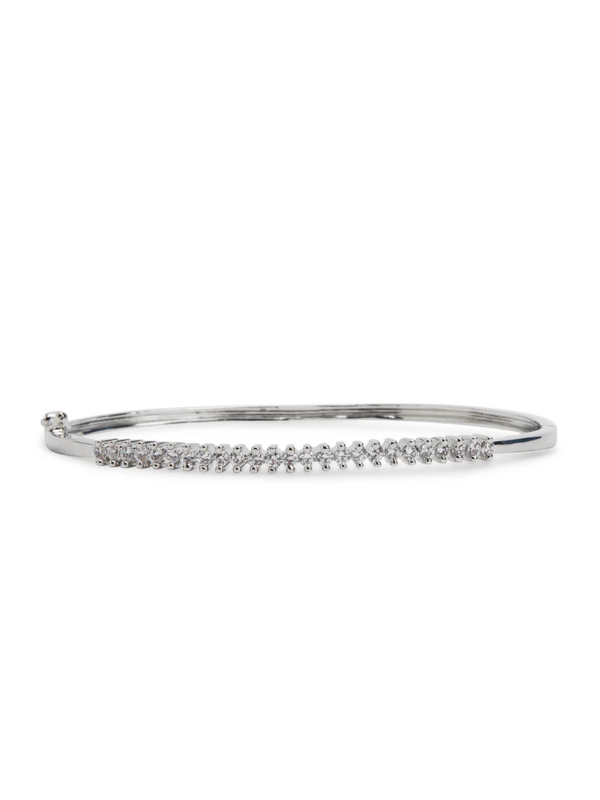 Sleek Streak CZ Bracelet - Image 3