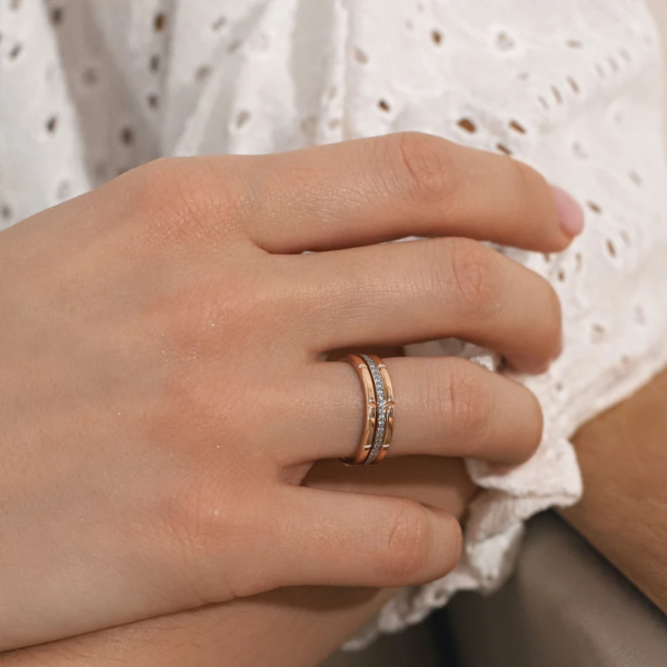 Promise Wedding Bands. 14k Gold Couples Wedding Rings. - Image 5