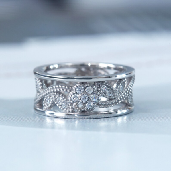 Sterling Silver Wedding Band.
