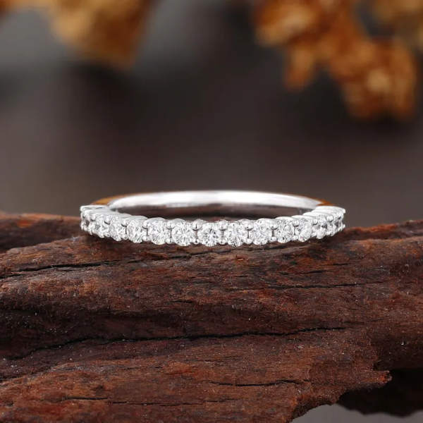 Eternity White Gold Stackable Ring.