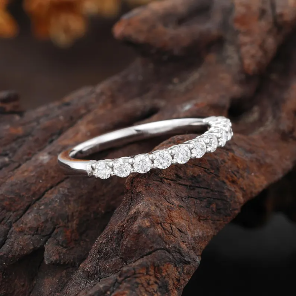 Half Eternity Stackable Ring. - Image 2