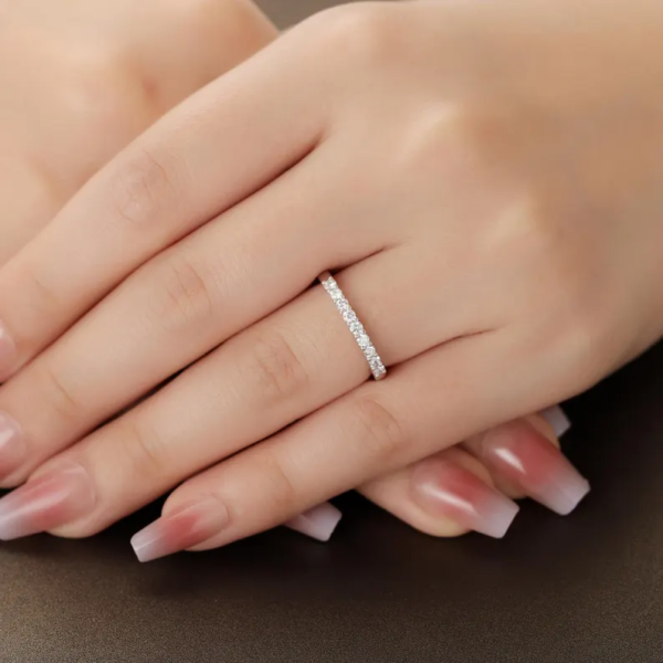 Half Eternity Stackable Ring. - Image 3