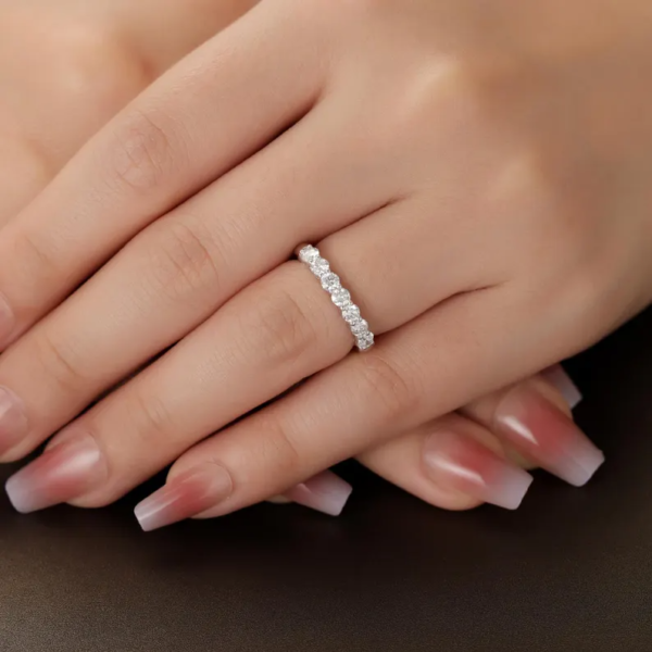 Half Eternity Promise Ring. - Image 4