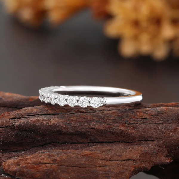 Half Eternity Stackable Ring. - Image 4