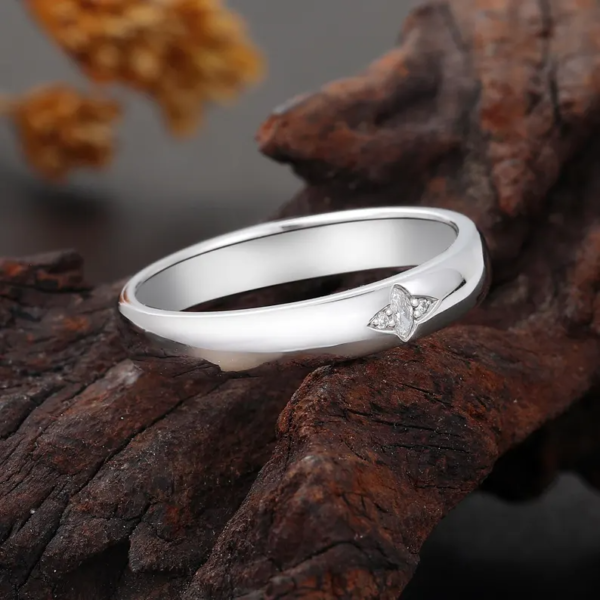 Marquise Cut Lab Diamond Band. - Image 6